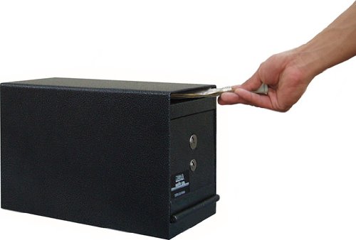 Mesa Safe Company Model MUC2K Undercounter Depository Safe with Dual Key Lock, Dark Gray