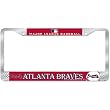 Atlanta Braves MLB Chrome License Plate Frame