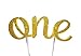 Handmade 1st First Birthday Cake Topper Decoration - Double Sided Gold Glitter Stock