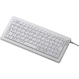 ELECOM パンタグラフ式USB&PS/2キーボード 日本語84キーミニキーボード ホワイト TK-UP84CPWH