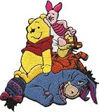 Disney Winnie The Pooh Group Embroidered Iron On Movie Patch DS-101