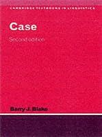 Case (Cambridge Textbooks in Linguistics)