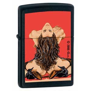 ZIPPO Lighter Olivia Heat Seeker, Black Matte # 20999