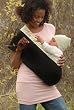 New Native Baby Carrier: Black Large (chest size 38-42")