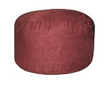 Paprika Bigfoot Footstool Urban Suede By Elite Furniture