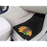 Chicago Blackhawks Printed Carpet Car Mat 2 Piece Set 