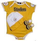 Pittsburgh Onesie Booties and Cap 3pc Infant / Baby Set