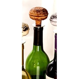 Rust Round Metal Door Knob Wine Stopper by