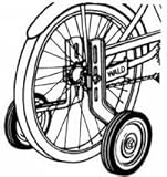 Wald Training Wheels 742 16- 26" steel Wheels