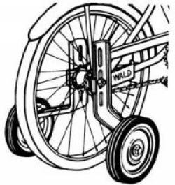 Buy Wald Training Wheels 742 16- 26 steel Wheels by Wald
