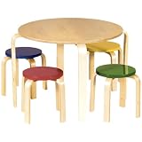 Guidecraft Multi-Colored Nordic Table Set
