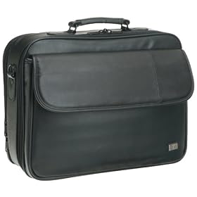 Icon ICON300B-BLK 16.1-Inch Hacker Vinyl Computer Case with Back File (Black)