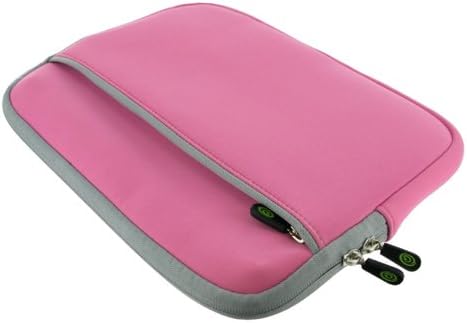 Samsung NC10-11GP 10.2-Inch Netbook Neoprene Sleeve SlipCase (Invisible Zipper Dual-Pocket - Pink)