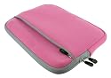 Acer Aspire One AOD150-1669 10.1-Inch Netbook Neoprene Sleeve SlipCase (Invisible Zipper Dual-Pocket - Pink)
