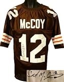 Colt McCoy Autographed/Hand Signed Cleveland Browns Prostyle Brown Jersey- JSA Hologram