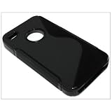 Nero S-Linea Silicone Gel Custodia Per Apple iPhone 4S Siri 4G 4th Generazione Gem 16Gb 32Gb E 64Gbdi Yousave Accessories�