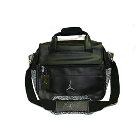 Men Nike Air Jordan Briefcase - DJ BAG Black Elephant + iPod Case 145555-010