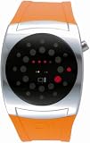 The One - L102R3OR - Montre Homme - Quartz - Syst&egrave;me affichage binaire par Led - Bracelet Orange