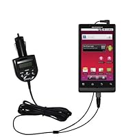 2nd Generation Audio FM Transmitter plus integrated Car Charger for the Motorola Triumph with Gomadic TipExchange Technology
