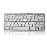 新しいiPad3/iPad2/iPhone用 ブルートゥースキーボード ホワイト Bluetooth Keyboard for New iPad 3/iPad 2/iPhone White
