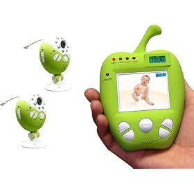 Digital Wireless Video Audio Baby Monitor with Night Vision, Lullabies, Temperature, Motion Alarm and 2x Camera Set