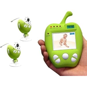 Digital Wireless Video Audio Baby Monitor with Auto Switching, Night Vision, Lullabies, Temperature, Motion Alarm and 2x Camera Set