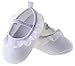 Kuner Baby Girl Christening Baptism Toddler Shoes Dance Ballerina Slipper with Bow Ribbon