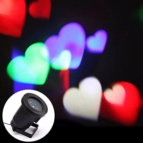LIEYANG Colorful Heart Pattern Projection Light Outdoor Waterprooof