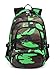 BLUEFAIRY Kids Bookbags for Boys Backpacks for Elementary School Bag (Camo Green)