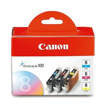Set A Shopping Price Drop Alert For Canon CLI-8 3 Pack C/M/Y Value Pack (0621B016)