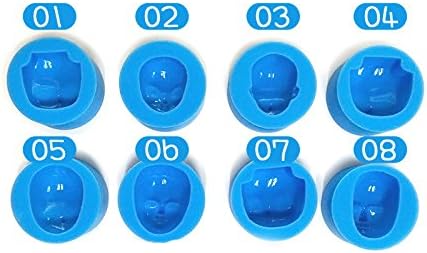 EverEasy(TM) Baby Face Magic Clay Mould Fimo Mold DIY kit Set of 8