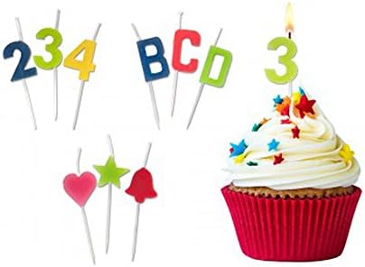 JT Party Supplies Assorted Alphabet Letter Candle - 24 Pack
