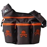 Diaper Dude Skull & Cross Bones Bag - Brown/Orange