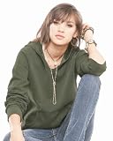 Comfort Colors Pigment-Dyed Ladies Frayed Hooded Pullover