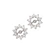 14K White Gold 3/4 ct. Diamond Earring Jackets