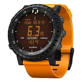 Suunto Core Wrist-Top Computer Watch with Altimeter, Barometer, Compass, and Depth Measurement (Black/Orange)