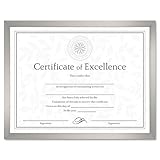 DAX Value U-Channel Document Frame With Certificates 8-1/2 X 11 Silver Ease ....