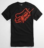 Fox Illusion Black Tee - Black And Red X Med