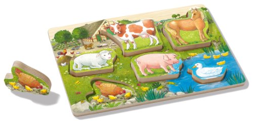 Imagen 2 de Ravensburger ministeps 04382 La granja - Puzzle encajable