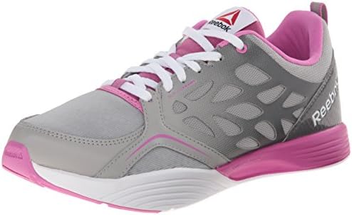 Reebok Women's Cardio Inspire Low Training Shoe, Solid Grey/Shark/Ultra Berry/White, 8 M US