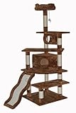 Go Pet Club Cat Tree, 70-Inch, Brown