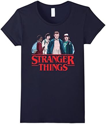 Women's Strang-er thing-s hot trend t shirt Small Navy