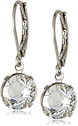 1928 Jewelry Swarovski Crystal Lever-Back Drop Earrings