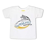 Manchester Wolves Arena Football Logo Toddler T-Shirt - White - Size 4T