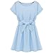 ACHICGIRL Women's Flattering A Line Solid Printed Skater Dress
