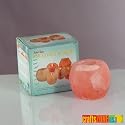 Himalayan Rock Natural Salt Tea Light Candle Holders Lamp Apple Shape