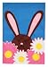 Daisy Bunny House Applique Flag