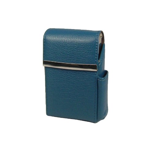 Genuine Leather Fliptop Cigarette Case & Lighter Holder (MW 92812 Indigo Blue) 41043r680fL Genuine Leather Fliptop Cigarette Case & Lighter Holder (MW 92812 Indigo Blue)