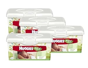 Huggies Natural Care Baby Wipes, 256 Total Wipes 64 Count (Pack of 4)