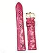 Watchband Genuine Lizard Fuchsia 16mm